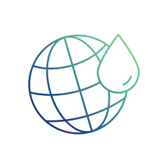 Earth with fuel drop