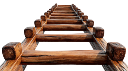 old wooden ladder