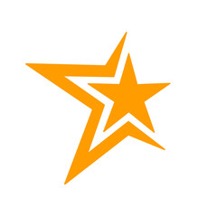 vector illustration of golden star