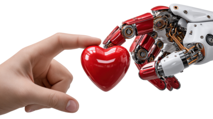 hand holding a heart