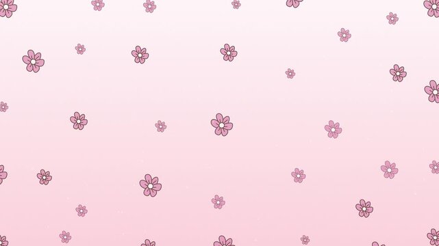Cute Pink Flower Bloom Wallpaper Video Motion Background