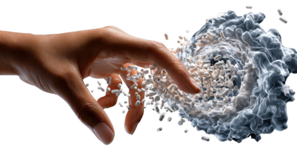 handful of coffee beans