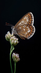 Obraz premium Butterfly with Pollen Dust on Wings Macro