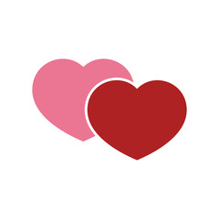 love  logo icon illustration flat