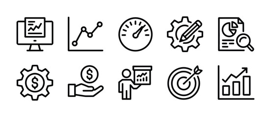 Data analysis business growth strategy financial report marketing analytics performance target success