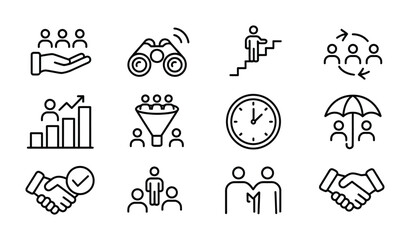 Business strategy team growth leadership management success vision time protection deal partnership