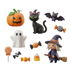 Fototapeta premium halloween icons set