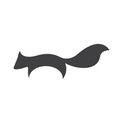 cute and simple squirrel logo design