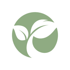fresh leaf logo design for natural life