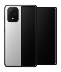 Sleek phone concept with an extendable OLED display that pulls out smoothly from one side