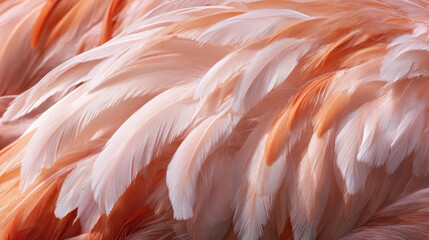 Flamingo Feathers Macro Photography