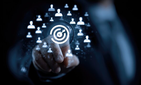 Hand targeting a virtual customer network