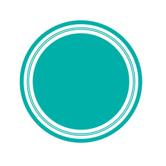 Green tosca circle logo Border frame element design label web