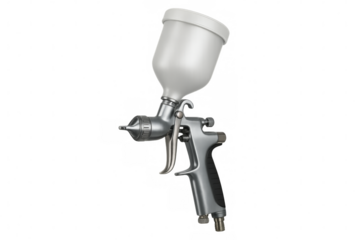 Paint spray gun isolated on transparent background