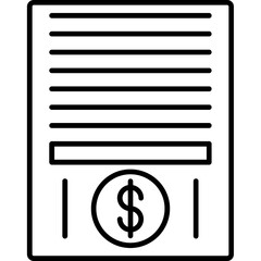 Financial Report Icon