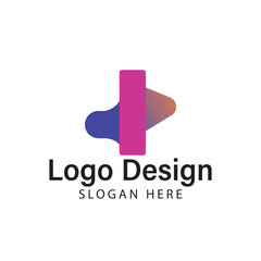 Abstract medical technology logo and symbol design for a modern company or service