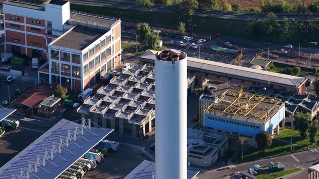 Waste to energy plant, e for The Silla 2 waste to energy plant in Milan, Italy.