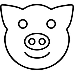 Fototapeta premium Pig Icon