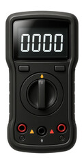 Fototapeta premium Digital multimeter with a backlit display for testing and troubleshooting circuit boards.