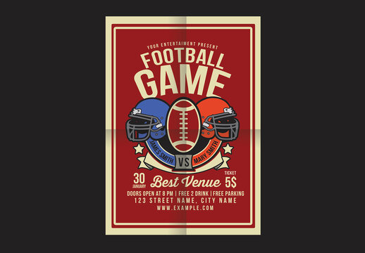 American Football Game Flyer