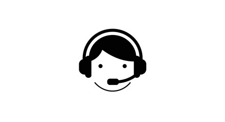 Friendly support agent avatar, offering professional customer service with a headset and a smile