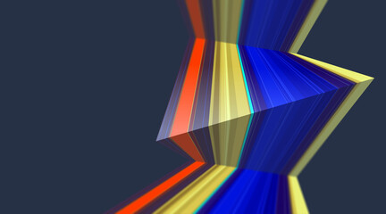 Colorfull strips on dark background