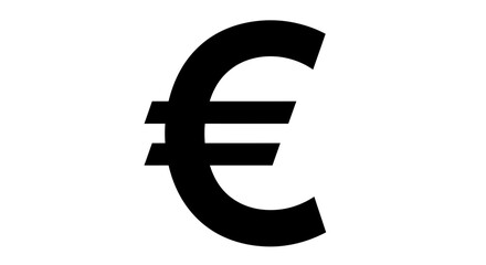 Obraz premium Bold Euro symbol graphic for financial designs and European business ventures illustration asset