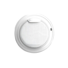 Circular White Vent with Mesh Cover