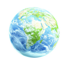 Planet earth illustration isolated on white