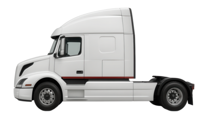 Long-haul truck cabin with high roof and integrated sleeper compartment