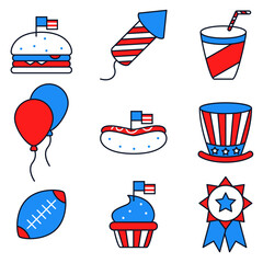 Fourth of july element collection