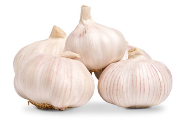 front view fresh peeled garlic cloves,