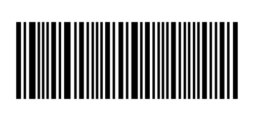 Realistic barcode black icon