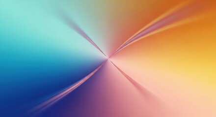 Vibrant radial gradient with streaking light effects and color transitions