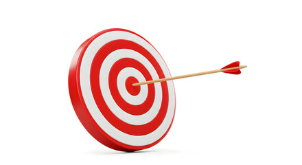 Achieve Your Goals Bullseye Target Arrow Success Aiming Winning Strategy Hitting the Mark Perfect Shot Business Marketing Concept