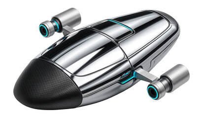 Compact spacecraft with a reflective heat shield and external sensors