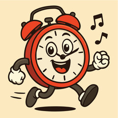 alarm clock vector illustration