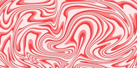 Soft red wave fluid seamless pattern aesthetic abstract background