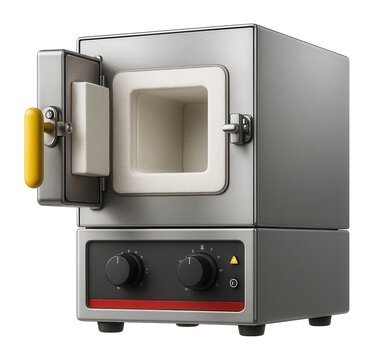 Compact benchtop muffle furnace with a ceramic fiber insulation for small-scale annealing in a jewelry workshop