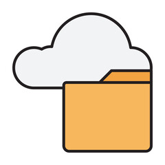 Cloud storage Sticker