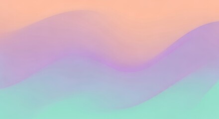 Fototapeta premium Soft gradient background with subtle wavy lines and pastel colors