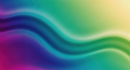 Abstract rainbow wave gradient background with smooth color transitions