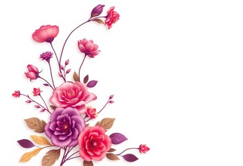 Elegant floral design for Sangeet night wedding invitation card , traditional, design element