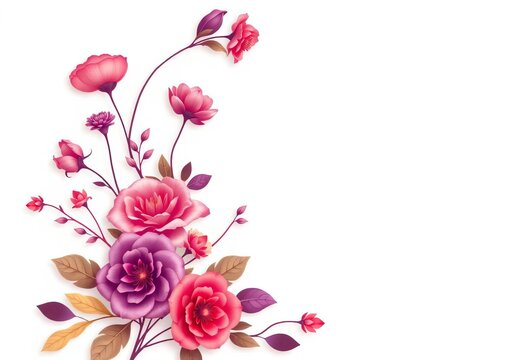 Elegant floral design for Sangeet night wedding invitation card , traditional, design element