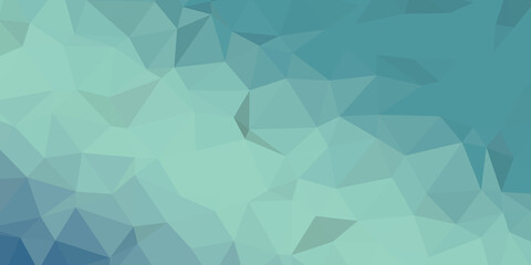 Abstract geometric background with cool blue and green polygonal shapes