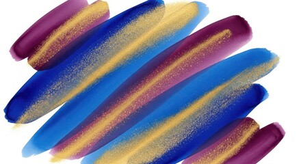 Brushstrokes of Color: A vibrant display of painterly brushstrokes, an abstract composition of flowing colors and textures, expressing artistic movement and modern design