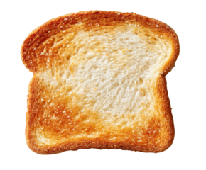 Golden Brown Toasted Bread Slice graphic (130 isolated on a transparent background