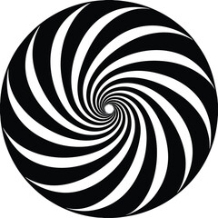 black and white spiral Black Bird Skeleton Vector