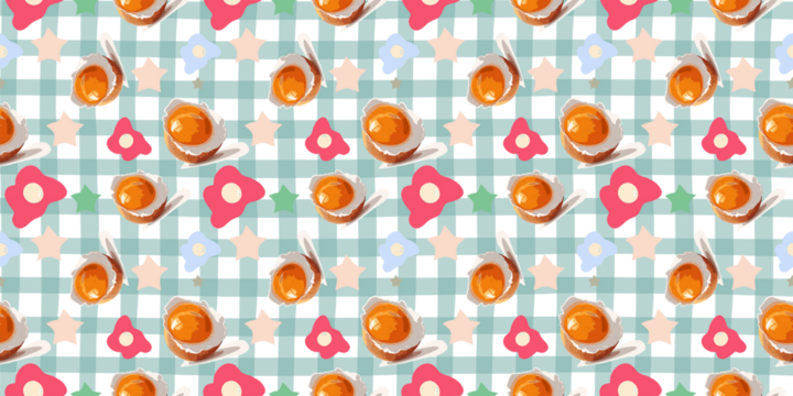 easter eggs seamless pattern