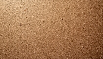 Rustic brown textured wall with small holes, a detailed closeup of surface imperfections
